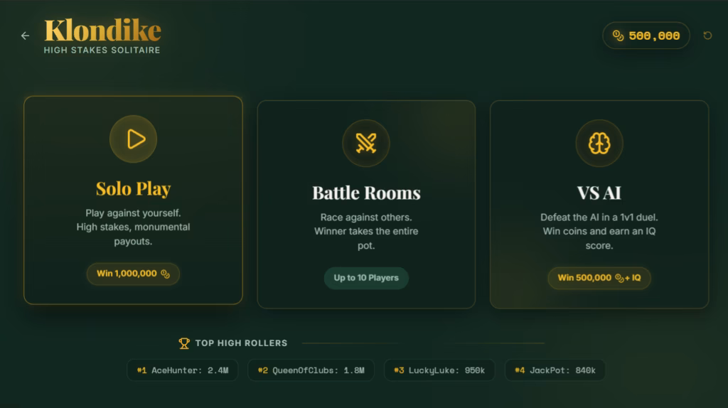 klondike rooms